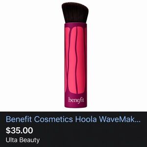 Benefit Hoola Wavemaker Bronzing Balm Brush NEW $35 Retail
